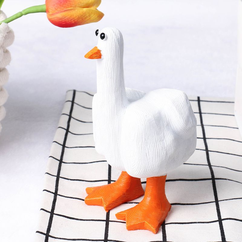 Birthday,Personalized,Friendship Gifts,Middle Finger Duck Desktop Mini Ornament - Creative Resin Crafts